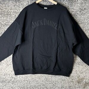 Jack Daniels Classic Black Crewneck Sweater Unisex